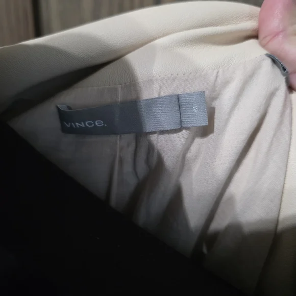 Vince Lamb Leather Jacket - Picture 4 of 5